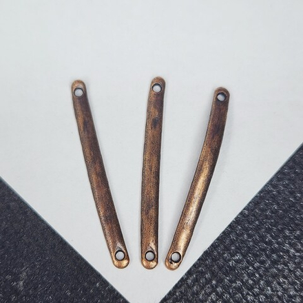 Коннектор палочка, античная медь, 33мм, штучно