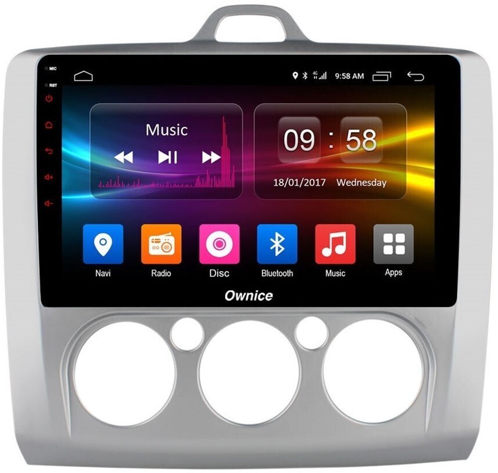 Магнитола для Ford Focus 2 2004-2011 (кондиционер) - Carmedia OL-9201-M IPS, Android 10, 8 ядер (TS18), 4G SIM-слот
