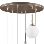 813063 Люстра GLOBO 6х40W E14 шампань/белый