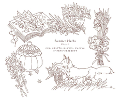 Seasonal Wreaths of plants and friends. Coloring Book