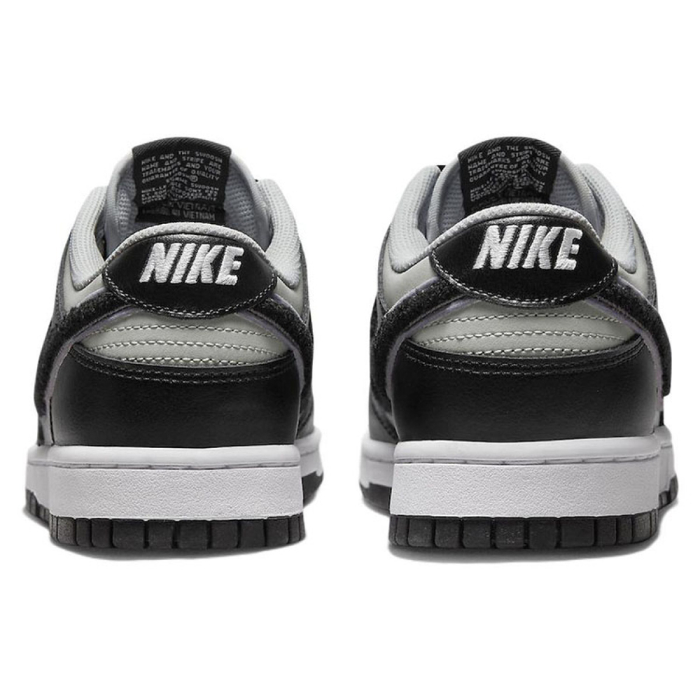 Кроссовки Nike Dunk Low Chenille Swoosh - Black Grey Fog