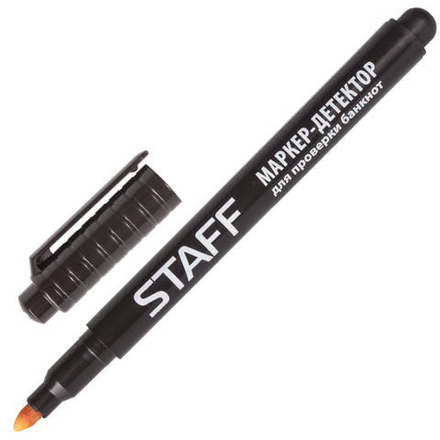 Маркер-детектор для проверки подлинности банкнот, STAFF, блистер, 151232