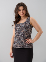 Майка М-040/черный-бежабстракция