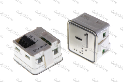 Кнопка (кнопочный модуль) MT42 RUS "-1 Этаж", квадратная, красная подсветка, Брайль.