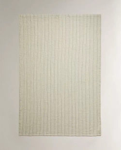 ZARA HOME ПЛЕД ИЗ ХЛОПКОВОГО МУСЛИНА, СВЕТЛО-ЗЕЛЕНЫЙ