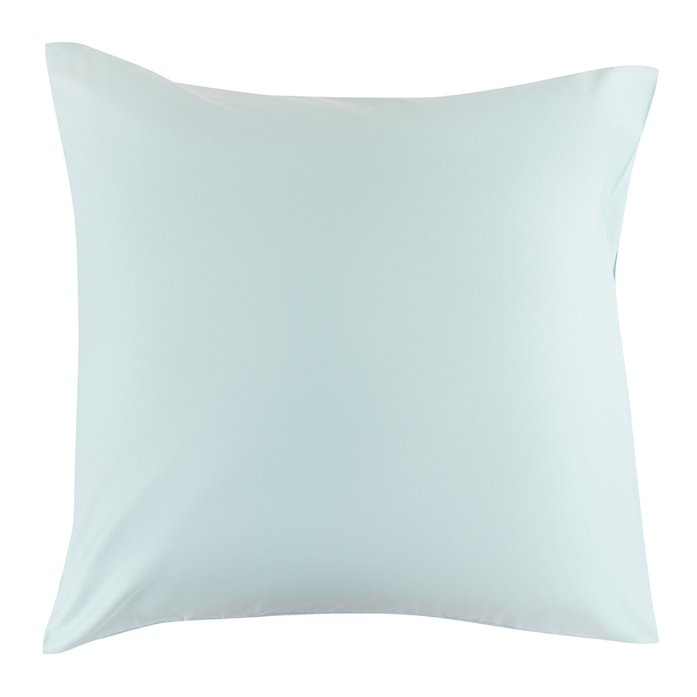 Набор из двух наволочек из сатина голубого цвета из коллекции essential, 70х70 см