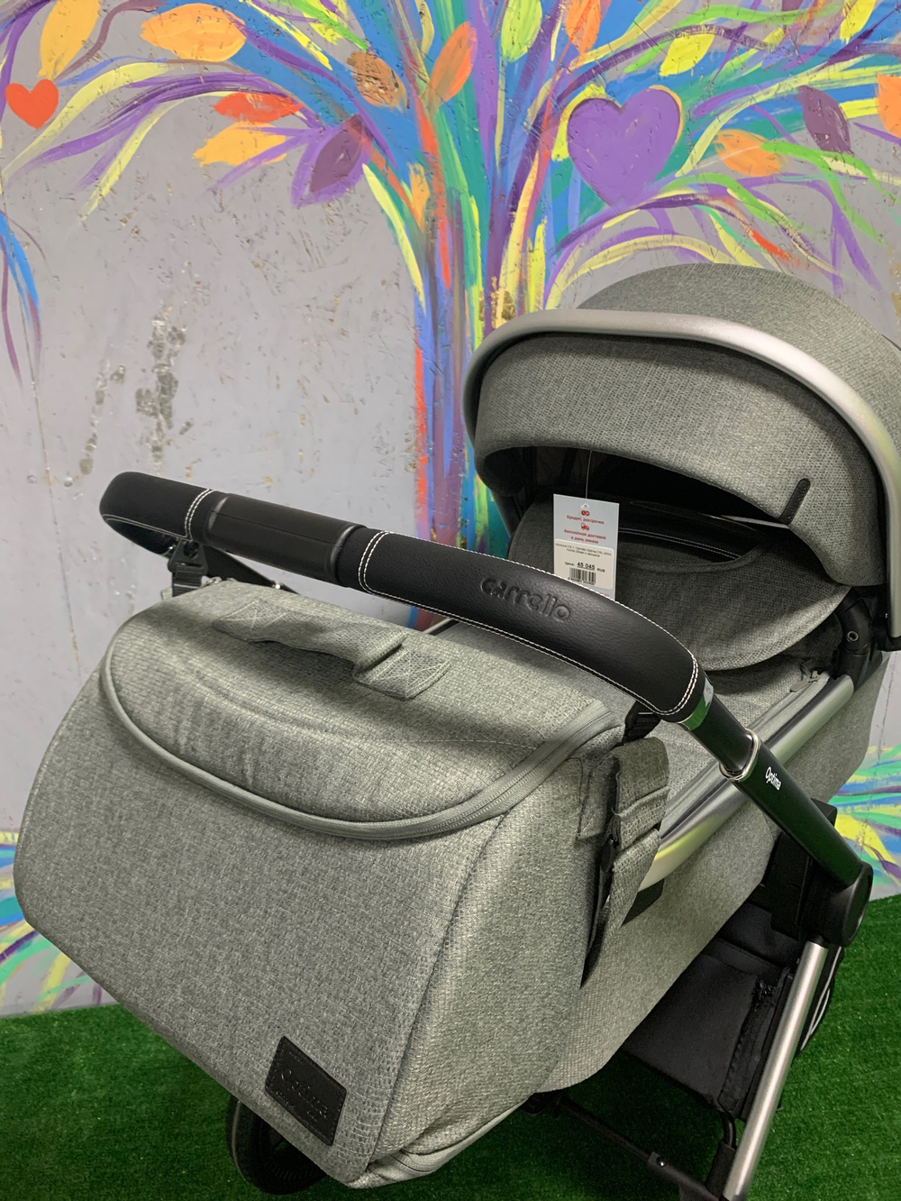 Коляска 3 В 1  Carrello Optima CRL-6504 Nordic Green с окошком