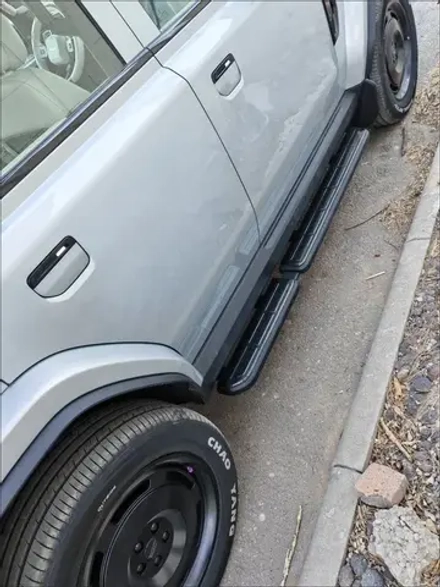 Боковые пороги для iCar V23 Chery 2024 Айкар юбки подножки стальные пороги