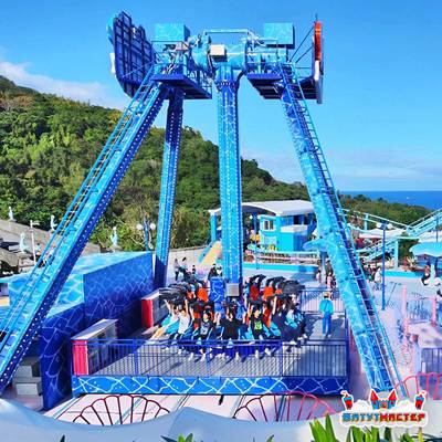 Аттракцион тарелка «Морской Прилив», 18 мест, 19×15×15 м