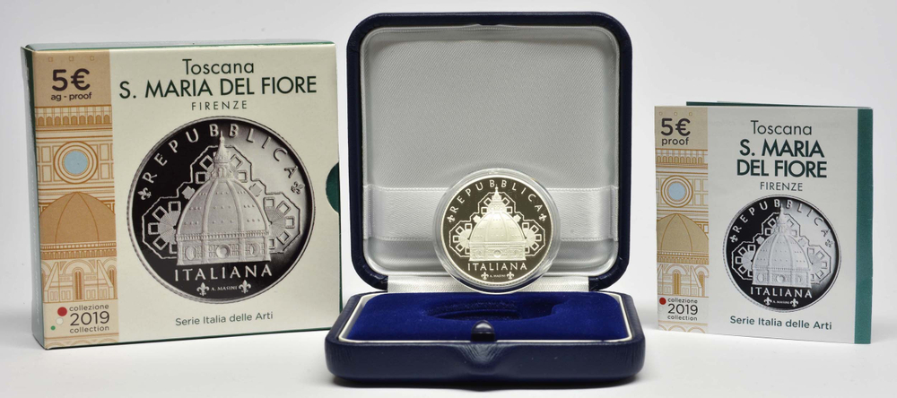 ИТАЛИЯ, 2019, 5 ЕВРО [СЕРЕБРО]