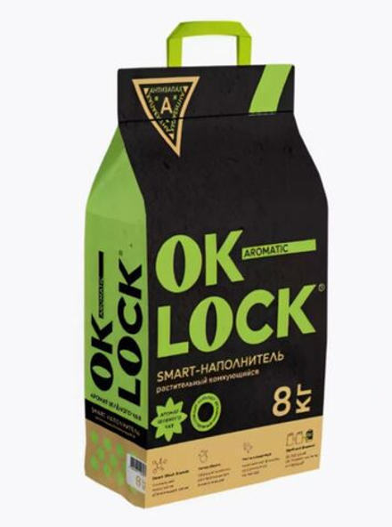 ОК-LOCK Наполнитель растительный комкующийся "Оригинальный" 20 л