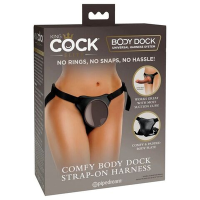 Трусы для фиксации насадок с присоской Comfy Body Dock Strap-On Harness (Цвет: черный)