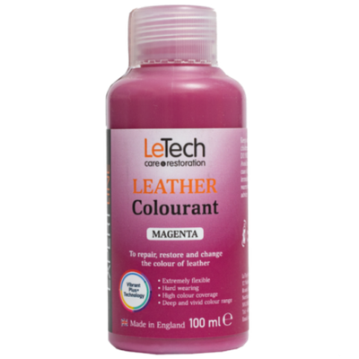 LeTech Expert Line Краска для кожи (Leather Colourant) Magenta, 100мл
