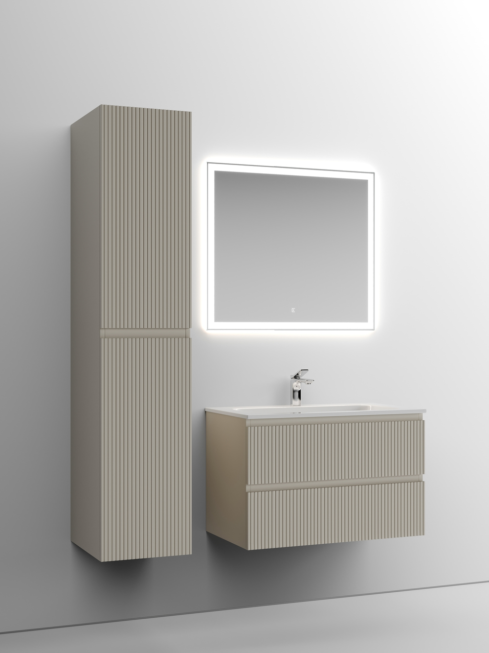 Тумба с раковиной Sancos Snob T 80 см SNT80CE beige soft