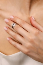 Фаланговое кольцо "Битое"