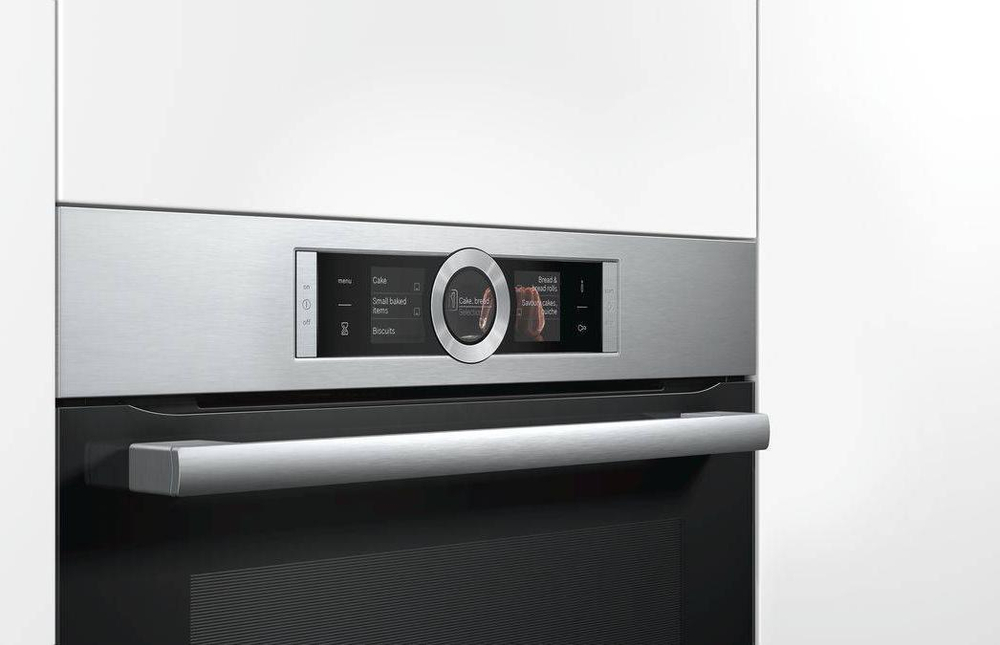 Встраиваемый электрический духовой шкаф Bosch HBG6764S1, серебристый