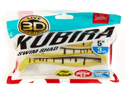 Виброхвост LJ 3D Series Kubira Swim Shad 5" (12,5 см), цвет PG23, 3 шт.
