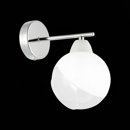 SLE102701-01 Светильник настенный Хром/Прозрачный, Матовый никель E14 1*40W GIORTE