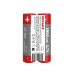 Аккумулятор Li-ion (литий-ион) 18650, 3,7В, 3000мАч, без платы защиты, 2 шт, пластиковая упаковка RE