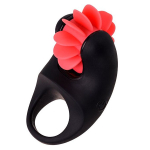 Чёрно-красное эрекционное виброкольцо 2,6см Erotist Toy Rechargeable Ring Mill