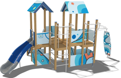 Детский городок Кижи Vector ДГ109.00.1.10 для игровых площадок 7-12 лет