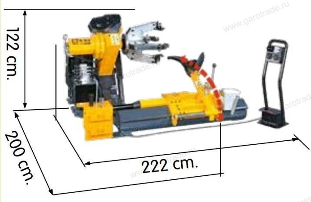 Шиномонтажный стенд для грузовых колес Sice S53
