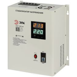 Стабилизатор напряжения ЭРА СННТ-10000-ЦБ настенный ц.д. 140-260В/220/В 10000ВА белый | Настенные