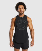 Майка GYMSHARK Legacy Drop Arm Tank Black