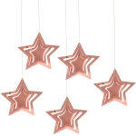 Подвесное украшение «Праздничная атмосфера» 19 см , (5 штук), шампань