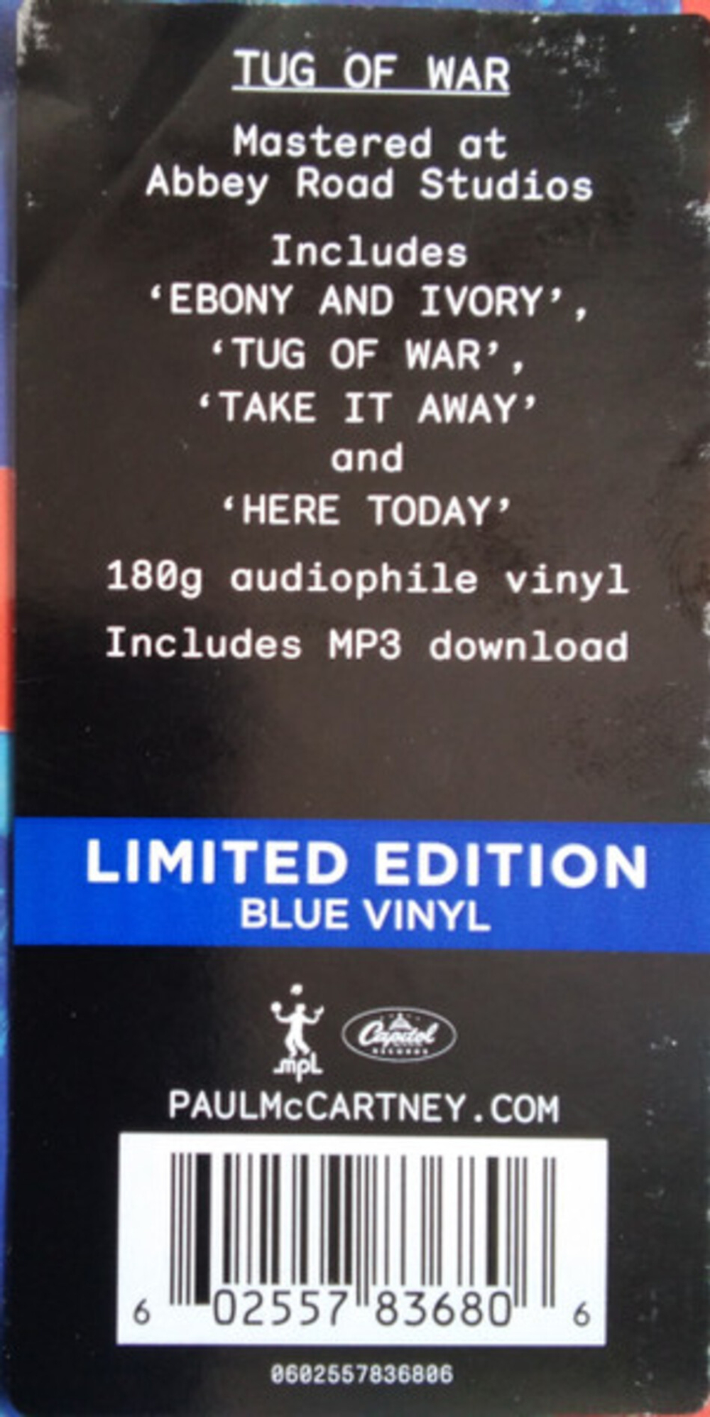 Paul McCartney / Tug Of War (Limited Edition)(Coloured Vinyl)(LP)