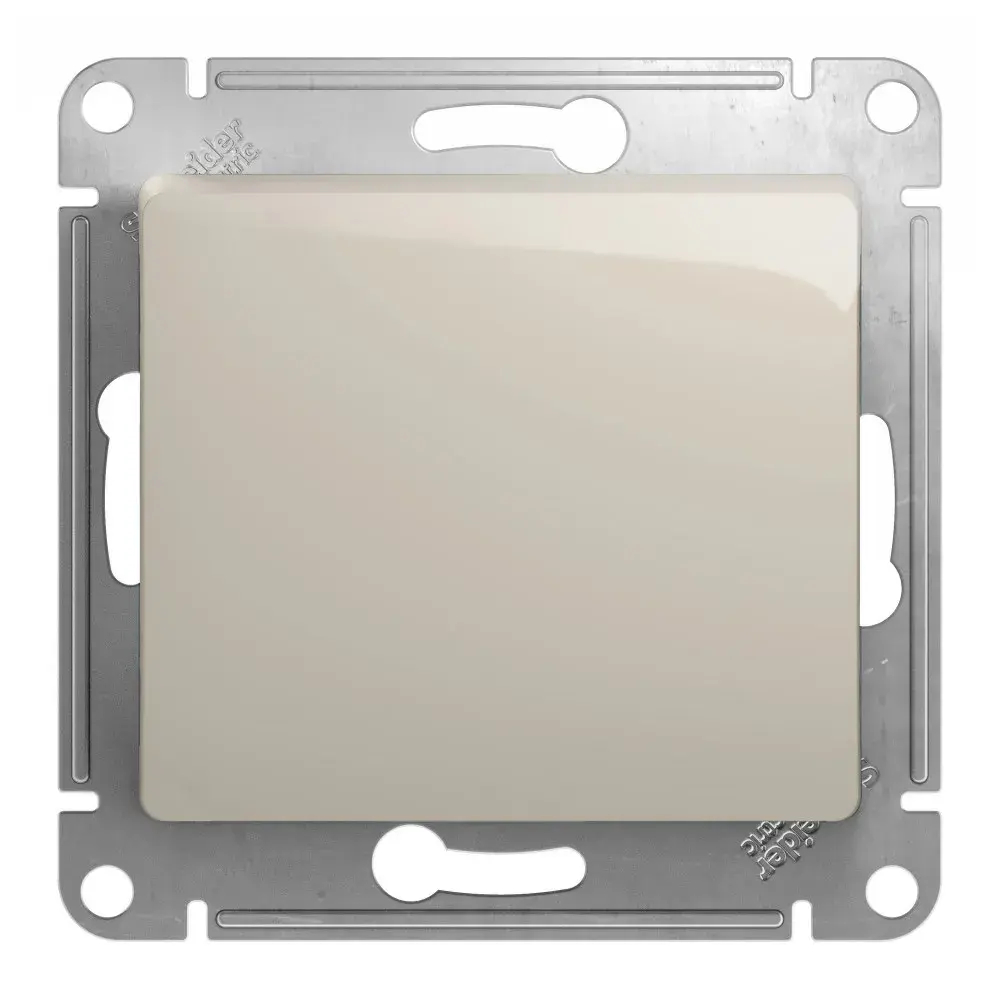 GLOSSA 1-клавишный ПЕРЕКЛЮЧАТЕЛЬ, сх.6, 10AX, механизм, МОЛОЧНЫЙ