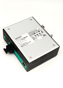 Медиаконвертер 10/100Base-TX RJ45-SC одномодовый промышленный Moxa IMC-101-S-SC