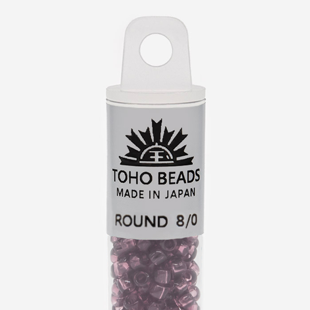Японский бисер TOHO Round 8/0 (№6B), прозрачный