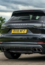 Надпись S хром / Шильдик на Порш S 58 мм