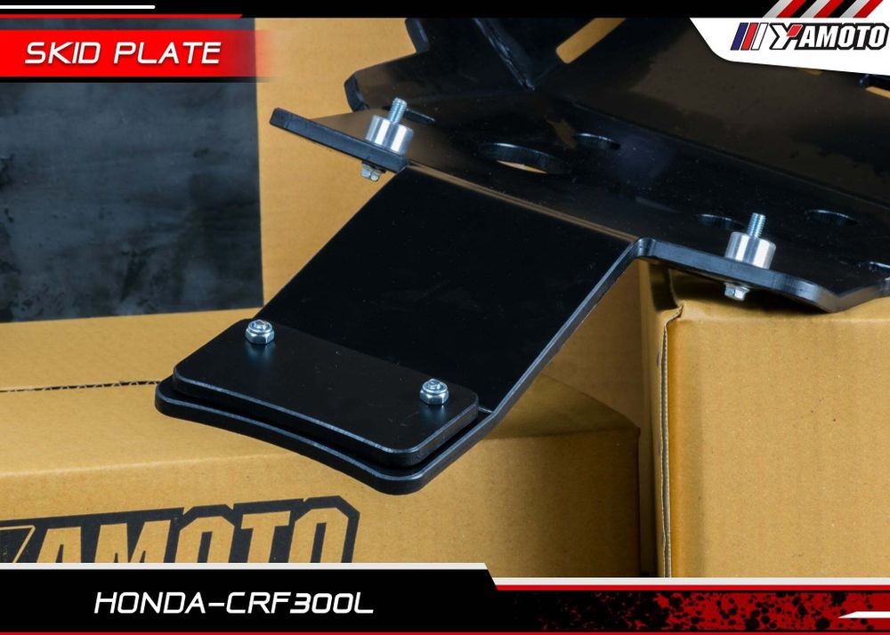 HDPE Skid Plate for Honda CRF300L. Plastic Skid plate CRF300L with linkage guard. Yamoto