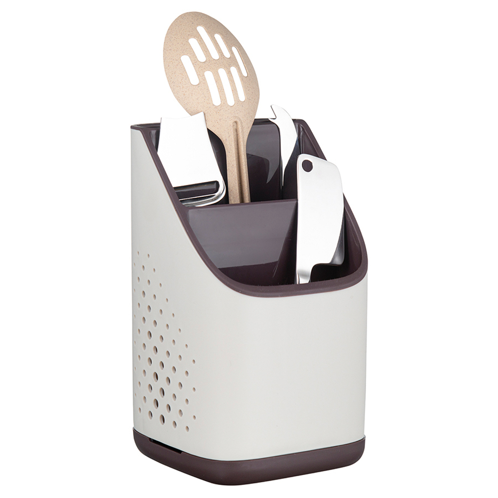 Органайзер для кухонных принадлежностей ronja, 23х13 см, светло-серый/темно-сливовый