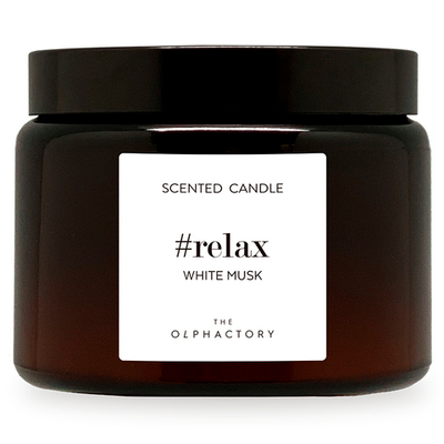 Свеча ароматическая the olphactory, Белый мускус, 72 ч