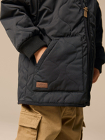 Куртка с флисовой подкладкой для мальчика Next Q60-455, Черный