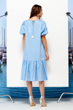 51364 Платье женское (голубой принт)