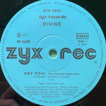 Divine ‎– Hey You! (Германия 1988г.) 12", 45 RPM