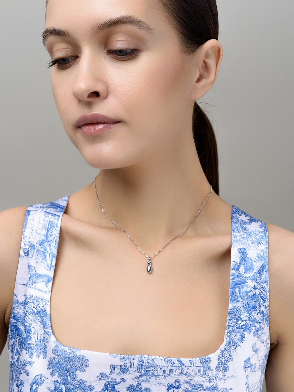 Колье "Simple words I" Silver