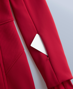 Oysho Водостойкий облегающий эластичный комбинезон SKI, красный