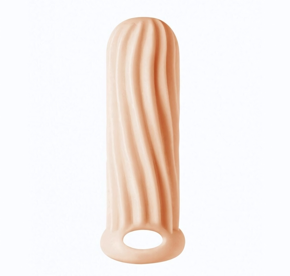 Фаллоудлинитель Homme Wide с кольцом телесный 13 см