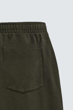 ZARA ДЖОГГЕРЫ BALLOON FIT С ЭФФЕКТОМ ПОТЕРТОСТИ - LIMITED EDITION, ХАКИ