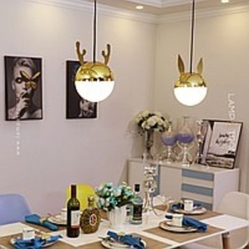 Оригинальные подвесные светильники с рожками  EMODZY