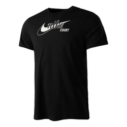 Мужское теннисное поло Nike Dri-Fit Swoosh T-Shirt Men - Black, White
