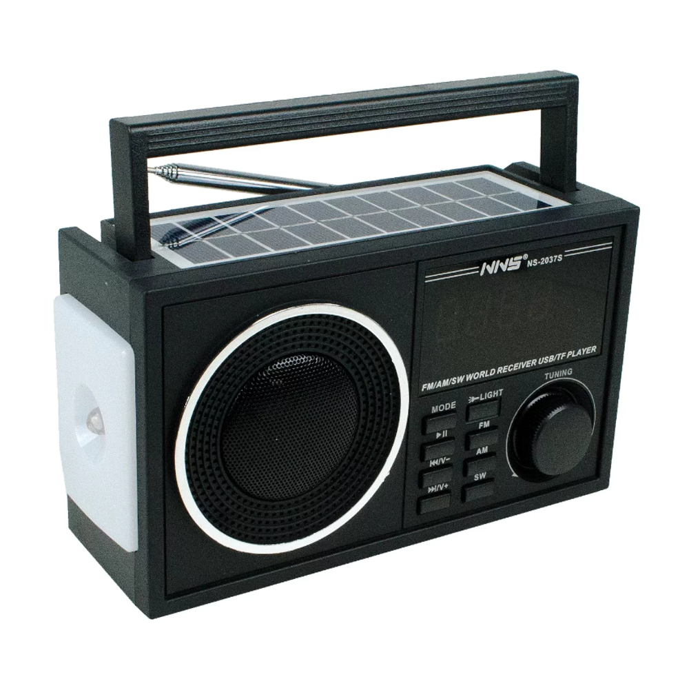 Радиоприемник NNS NS-2037S/BL Solar панель Black
