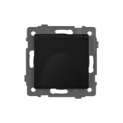 Механизм розетки влагозащищённый SCT-MCP-PL-BK-V (250V, 16A) (Arlight, -) 049835