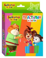 Пластилин классический "Барбоскины" 10 цветов, 200 гр, со стеком (Центрум)