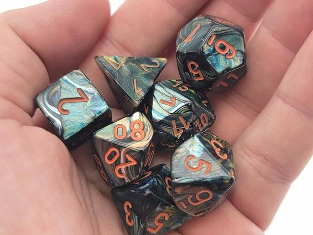 Chessex Dice Set Borealis Lab Alpestris/Orange (7 set)